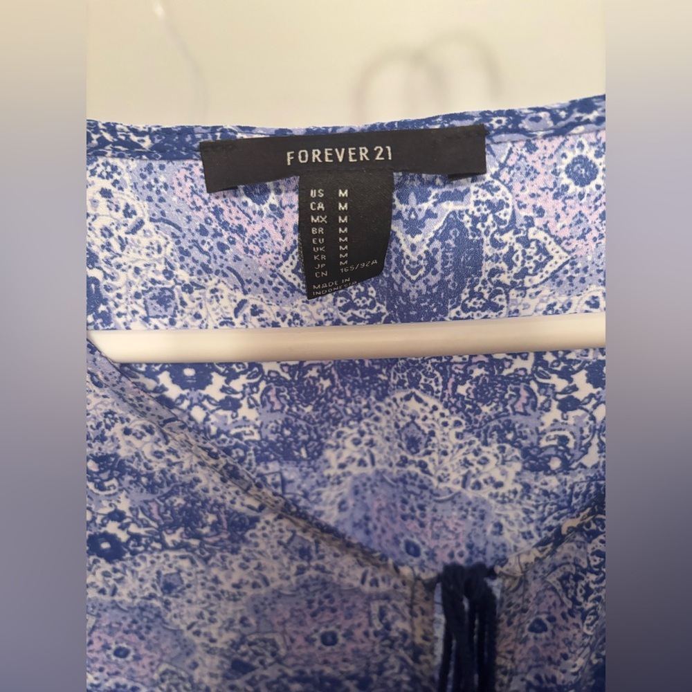 Blue Patterned Dress - Picture 4 of 4